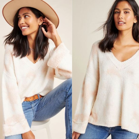 Anthropologie Sweaters - Anthropologie Maggie Bell-Sleeved Oversize Cozy Boho Sweater Large NWT